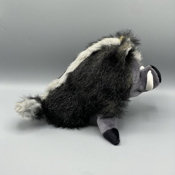 Yes Club Warthog Plush 12" Stuffed Animal Toy Black Gray Vintage - Picture 6 of 9